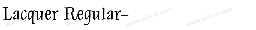 Lacquer Regular字体转换